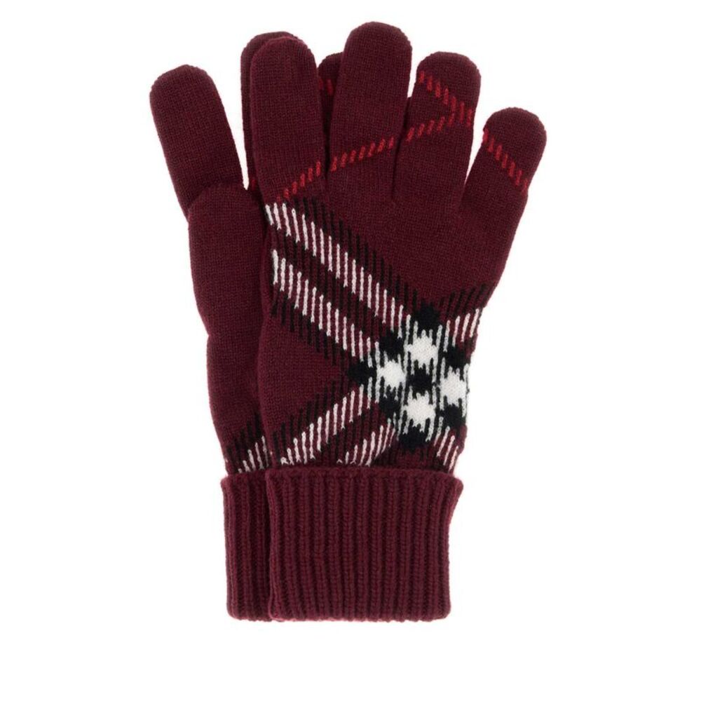 Burberry Women Embroidered Cashmere Blend Gloves